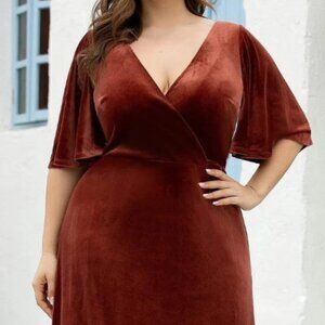 NWT - Every Pretty REINE Vintage Style Velvet Maxi Evening Dress Plus Size